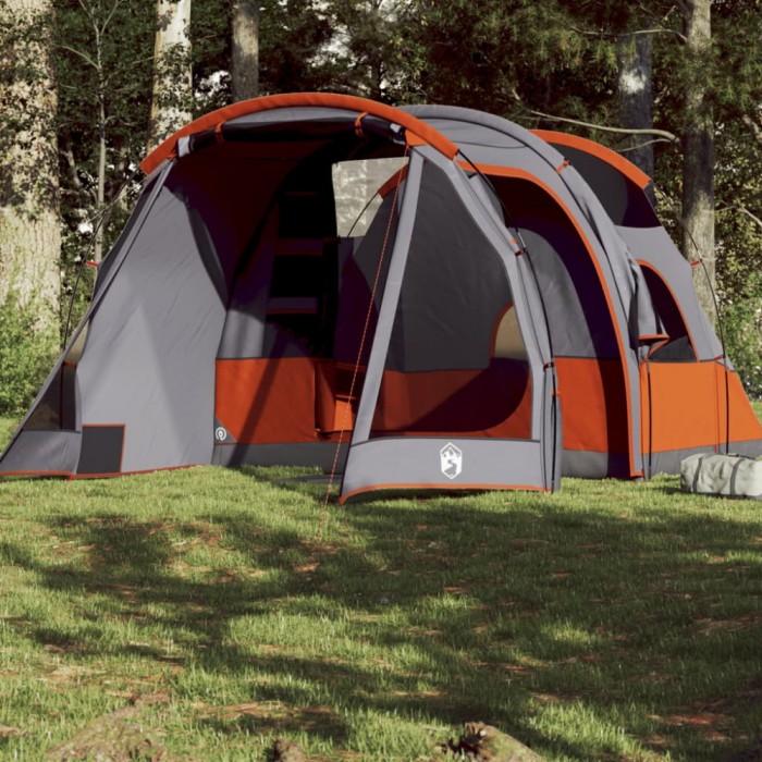 Gossi cort de camping tunel pentru 4 persoane, gri, impermeabil