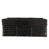 Coș Depozitare H&acirc;rtie / Metal / In 44X31X17 Cm &ndash; Negru | Organizatoare Baie