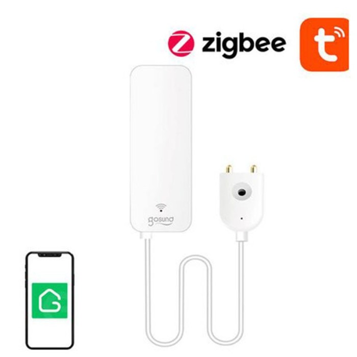 Senzor inteligent ZigBee Gosund ST19 Tuya pentru inundatii/pierderi de apa
