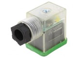 Conector Valvă Mufă B 10mm 3 PIN 90&deg; Mamă