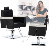 Scaun de coafat Brano hidraulic rotativ pentru salonul de coafură Suport cromat scaun de coafor