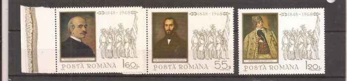 Romania - 1968 - 120 ani Revolutia de la 1848, serie nestampilata