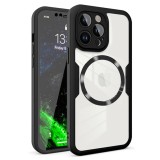 Husa pentru iphone 12 pro cu folie, colorverse 360 magsafe, black