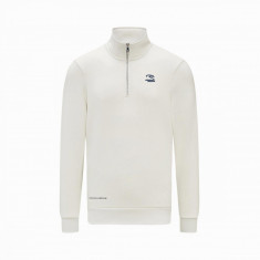 Ayrton Senna hanorac de bărbați 1/4 zip Seasonal white 2023 - XXL