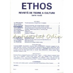 Ethos. Revista De Teorie A Culturii (Serie Noua) - 4/1992