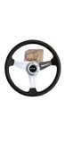 Volan Sport Universal Negru-Gri Metalic, Diametru 33cm, Design Ergonomic, Prindere Ferma, Durabil, Accesorii Incluse