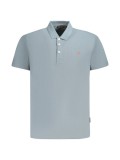 Cumpara ieftin Tricou polo barbati, cu mini logo brodat, Regular fit, Gri inchis, S