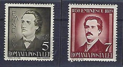 Romania 1939 - Lp 130 - 50 de ani de la moartea lui Mihai Eminescu - bloc de 4 - MNH*** foto