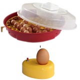 Incubator cu intoarcere simultana, regulator automat, pana la 51 oua de gaina + Cadou Ovoscop