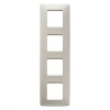 Rama Ornament 4P verticala ONE Gewiss Chorus Ivory GW16129TI
