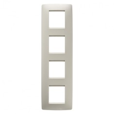 Rama Ornament 4P verticala ONE Gewiss Chorus Ivory GW16129TI
