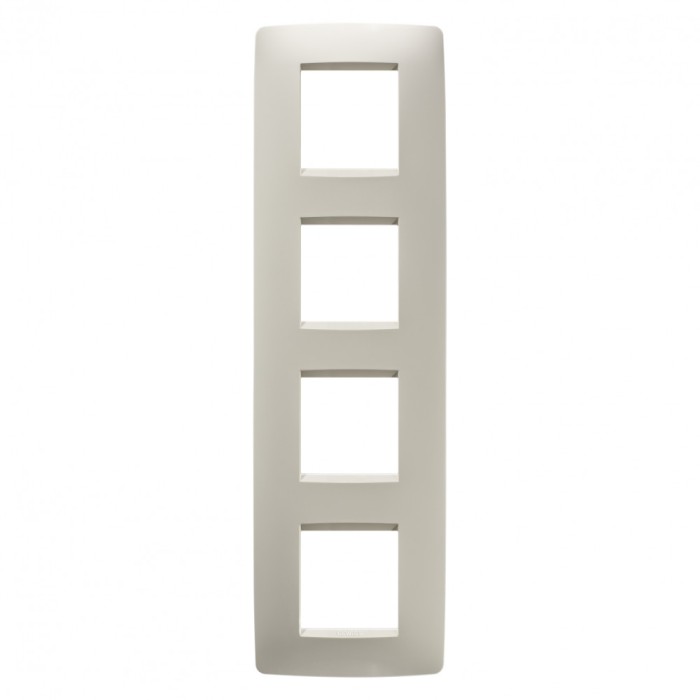Rama Ornament 4P verticala ONE Gewiss Chorus Ivory GW16129TI