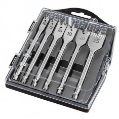 Set burghie plate pentru lemn 6,0-25,0mm/6BUC. GRAPHITE 57H211 HardWork ToolsRange