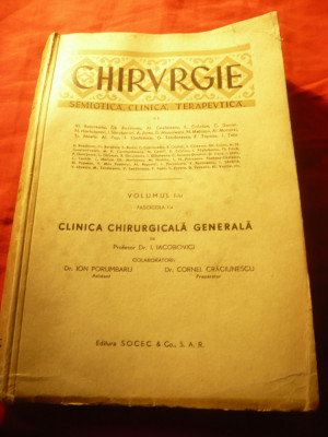 Prof.Dr.I.Iacobovici -Clinica Chirurgicala vol. 1/fasc.1- ed. 1940 foto