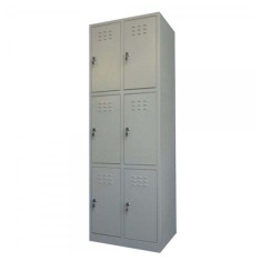 VESTIAR METALIC MINI CU 6 USI fara accesorii, 600x450x1500 mm (LxlxH), ECO+