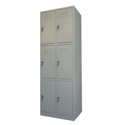 VESTIAR METALIC MINI CU 6 USI fara accesorii, 600x450x1500 mm (LxlxH), ECO+ foto
