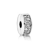 Cumpara ieftin Charm/talisman separator argint 925, JW1153, model cu pietre, placat cu rodiu
