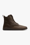 Vivobarefoot ghete de piele SCOTT IV barbati, culoarea maro, 301133