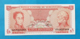 5 Bolivari 1989 Venezuela - Bancnota SUPERBA - UNC