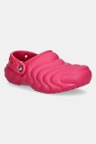 Crocs papuci de casa Classic Lined Overpuff Clog culoarea roz, 210059