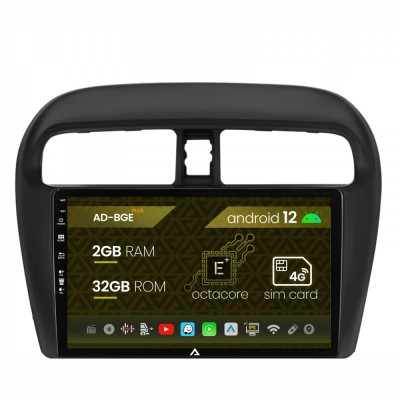 Navigatie Mitsubishi Space Star Mirage Attrage, Android 12, E-Octacore 2GB RAM + 32GB ROM, 9 Inch - AD-BGE9002+AD-BGRKIT267V3 foto