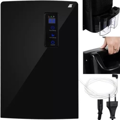 Dezumidificator universal pentru camera, 1500 ml, oprire automata, afisaj temperatura/umiditate, negru foto