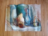Natura statica cu vază, pictor Oana Mihaela Giurgiulescu.