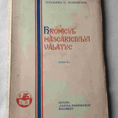 Hronicul Mascariciului Valatuc - Alexandru O. Teodoreanu carte veche anul 1930