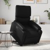 VidaXL Fotoliu rabatabil electric cu ridicare, negru, piele ecologică 3204900