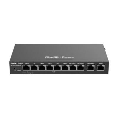 Router 8 x RJ45 1G PoE, 2 x RJ45 1G, Buget PoE 110W, Multi-WAN, Cloud Management - Ruijie RG-EG210G-P-V3 SafetyGuard Surveillance foto