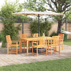 vidaXL Set mobilier de gradina, 7 piese, lemn masiv acacia foto