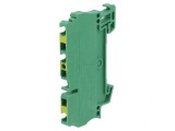 Conector Șine 2.5mm&sup2; 3 Pini Galben-Verde