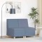 vidaXL Unitate Sofa Modulară Fără Brațe 2 pcs albastru 55 x 74 x 82 cm