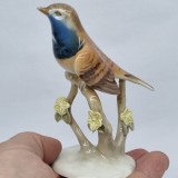 Pasare - Bibelou portelan vechi, vintage ROYAL DUX - CEHOSLOVACIA