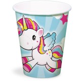 Cumpara ieftin Pahar de unica folosita , 250 ml , model Unicorn