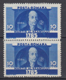 1935LP 111 HORIA CLOSCA SI CRISAN PERECHE 10 L CU EROAREA O SPART DIN ROMANA MNH, Nestampilat