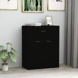 Cumpara ieftin Dulap, negru, 60x30x75 cm, lemn prelucrat