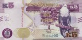 ZAMBIA █ bancnota █ 5 Kwacha █ 2018 █ P-57 █ UNC █ necirculata