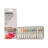 Culori acrilice Colorarte, 12 culori x 12ml, EA1212C