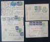 ROMANIA-1936/41-lot 5 carti postale- circulate, Stampilat