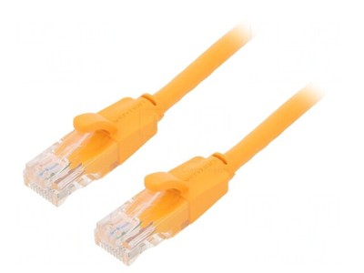 Patch cord U/UTP Cat6 PVC Portocaliu 2m Conectori Auriti foto