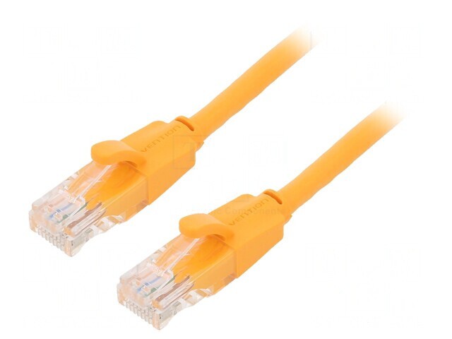 Patch cord U/UTP Cat6 PVC Portocaliu 2m Conectori Auriti