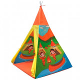 Cort indian teepee de joaca pentru copii, tip wigwam, 135x100 cm