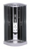 Cabina De Dus Completa Cu Hidromasaj Sanotechnik Quick Line Scala Black Cl96