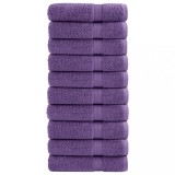 VidaXL Prosoape de duș premium SOLUND 10 buc. violet 70x140 cm 600 gsm