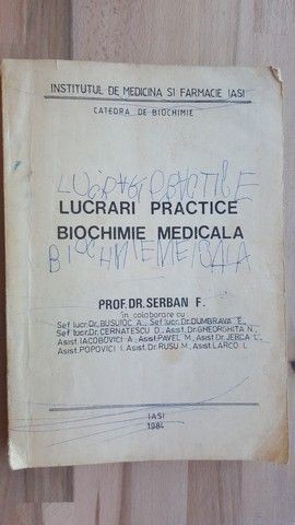 Lucrari practice biochimie medicala- Serban F.