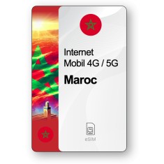 eSIM Internet Maroc, valabil 7 zile, trafic 1 GB, Standard