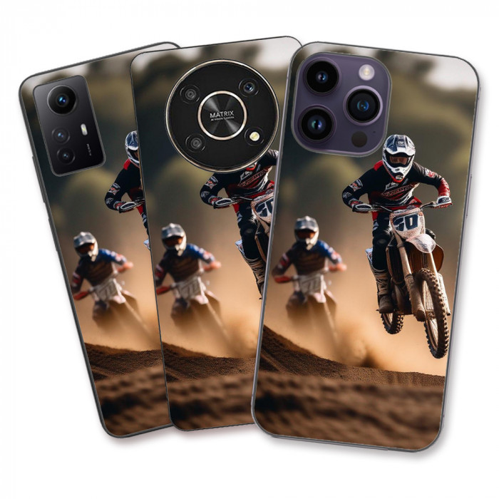 Husa Apple iPhone XS Silicon Gel Tpu Model Motocross