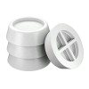 Set 4 Suporti Antivibratii Masina Spalat/Uscator Rufe, Antiderapante, Reduc Zgomot si Vibratii, 65mm x 20mm, Albe