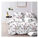 Lenjerie pat dublu,bumbac finet,6 piese,cearceaf normal 220x240cm, cearceaf pilota 200x220cm, 2 fete de perna 50x70, 2 fete de perna 70x70-A1072